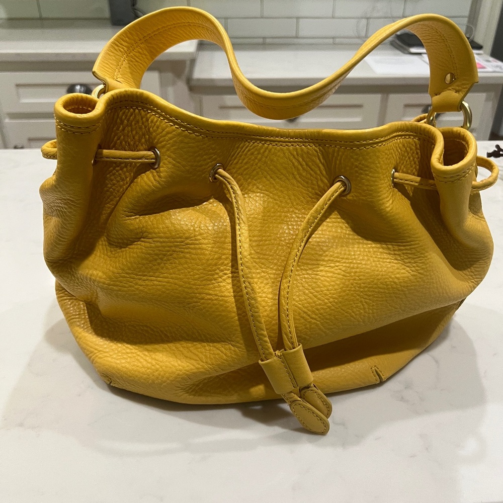 NWT~ Cole Haun SM Drawstring Tote/Dark Sunshine Color/Village II